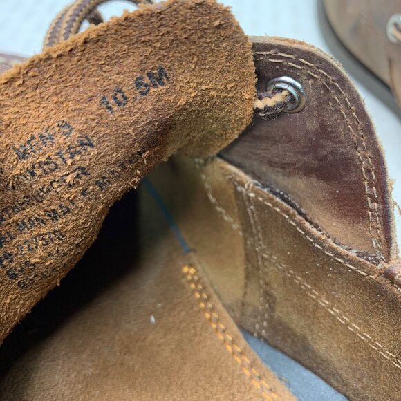 Dockers Mens Size 10.5M Brown Leather Boat Shoes Casual Moc-Toe Slip-On - Picture 5 of 8